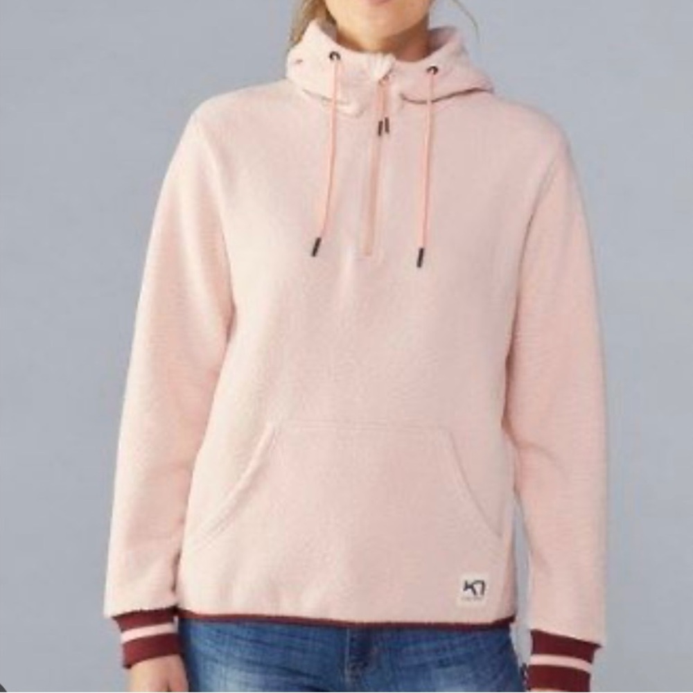 Kari Traa Light Pink Fleece Hoodie